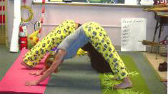Downward Dogs with matching Sponge Bob pants